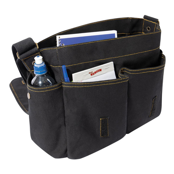 Heavyweight Canvas Messenger Bag With Military Stencil