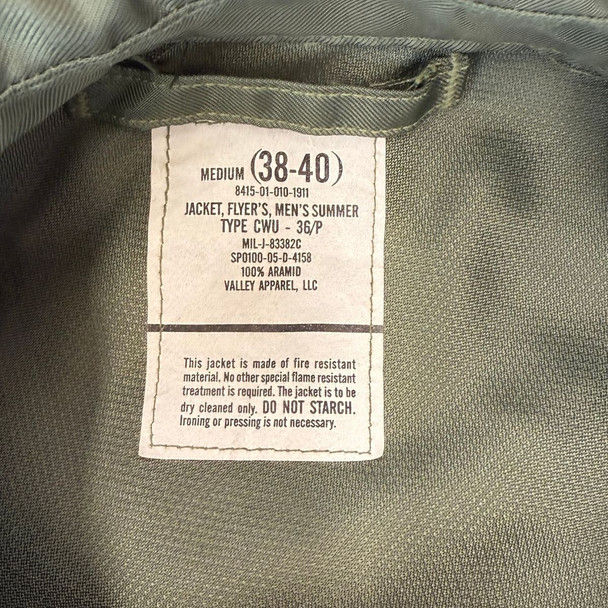 Nomex Summer Flyer Jacket, CWU-36/P