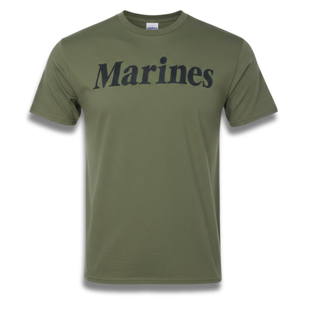 Marines Military Printed Patriotic T-Shirt