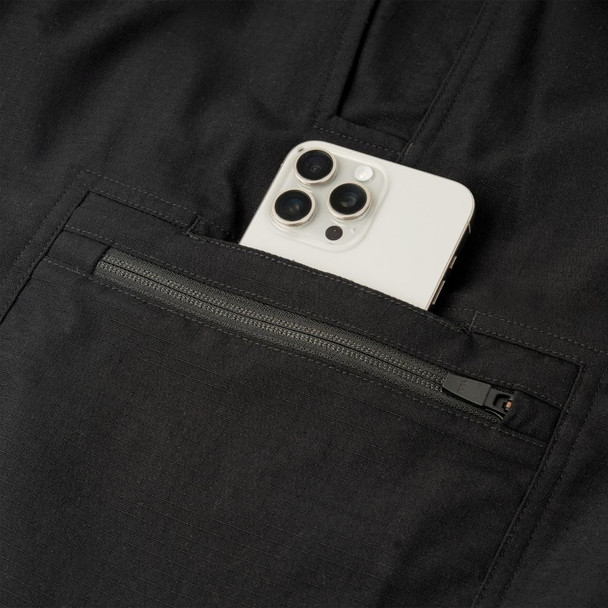 Close up of pocket for the phone 