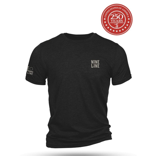 Front side of the Betsy 250th T-Shirt