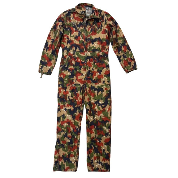 Genuine Swiss Alpenflage Coveralls laying flat 