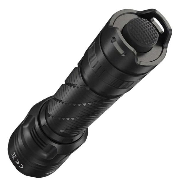 Close up of the button on the Nitecore Flashlight MH25 Pro 3300 Lumen 