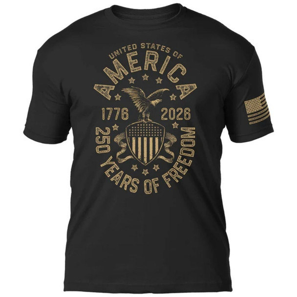 Front of the 7.62 USA 250th Birthday Vintage Tee
