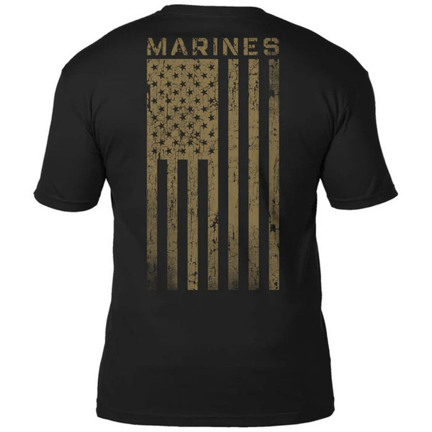Back side of the 7.62 USMC Tactical Flag Tee