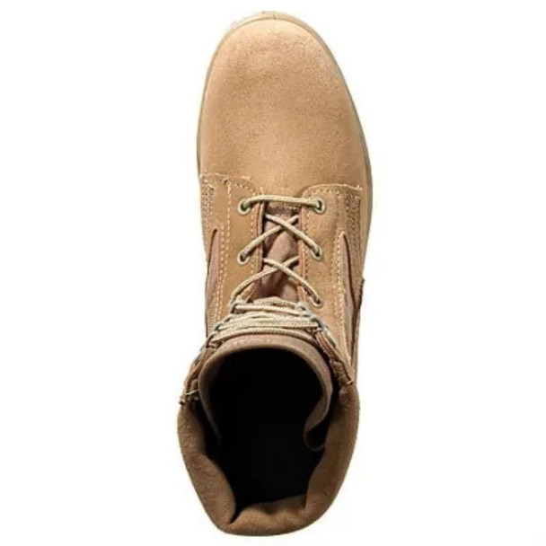 close up of the lacing and front of the Men's Durashock Military Combat Boots