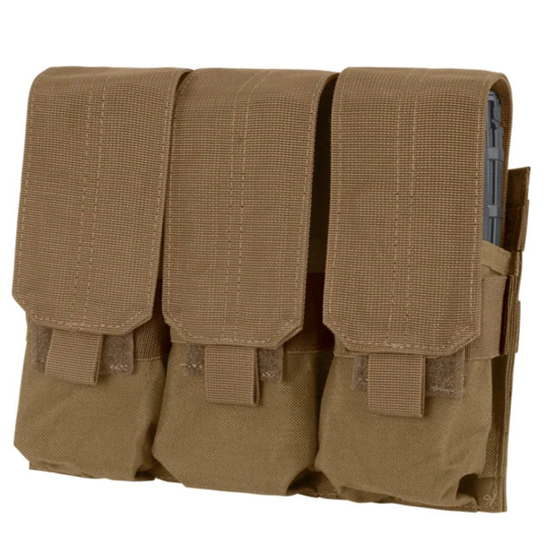 Triple M4 Mag Pouch in the color coyote