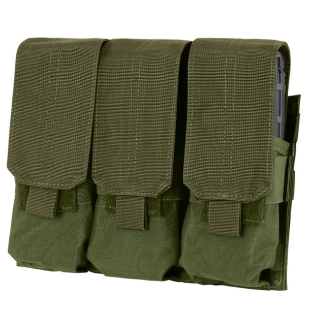 Triple M4 Mag Pouch in the color olive drab