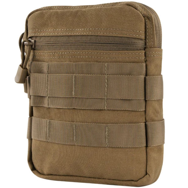 Front side of the Condor G.P pouch in the color coyote 