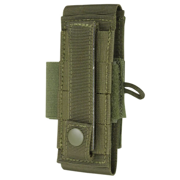 Back side of the Universal TQ Pouch showing the MOLLE webbing 