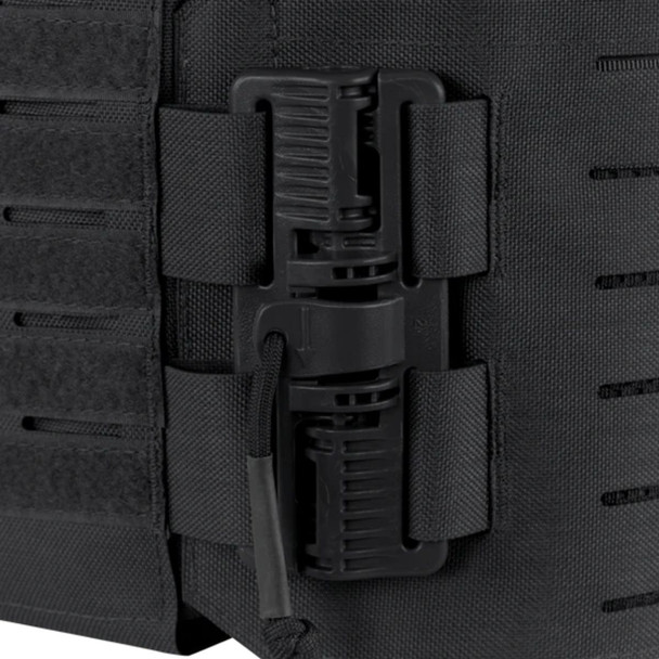 Close up of the adjustable straps 