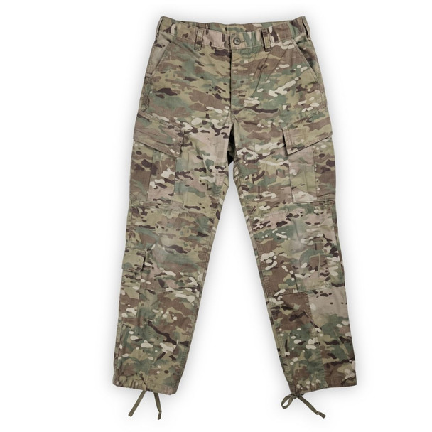 Army Issue Multicam Uniform Pant  laying flat and open