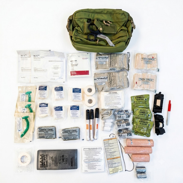 contents of the combat life saving issue military medical kit