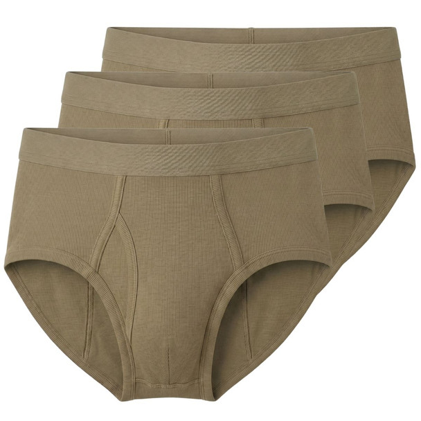 Military cotton Brief 3 pack 100% cotton fanned out
