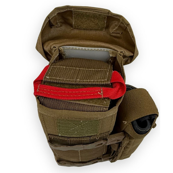 the open top with the pull loop in red