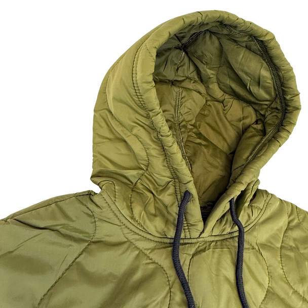 close up of the full comfortable hood