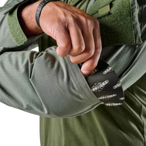 elbow pad insert pocket olive tru combat shirt
