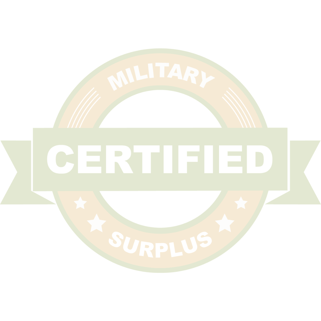 certified military surplus logo