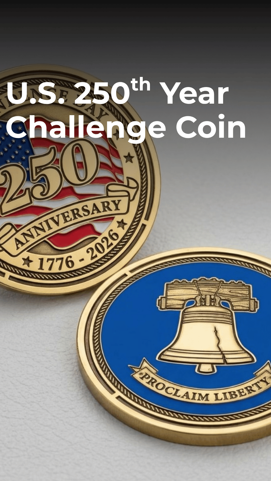 250th Year USA challenge coin
