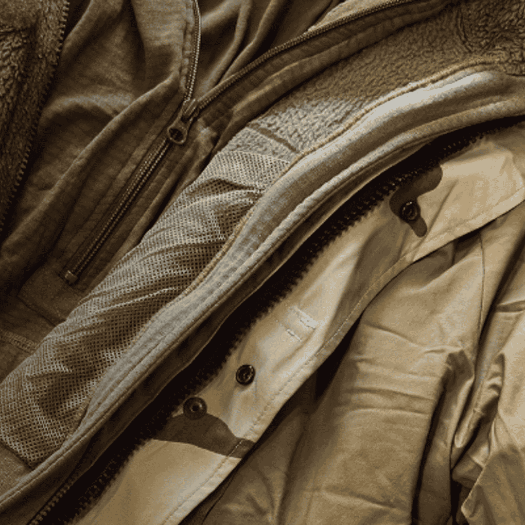layered clothing on a table, fall layers