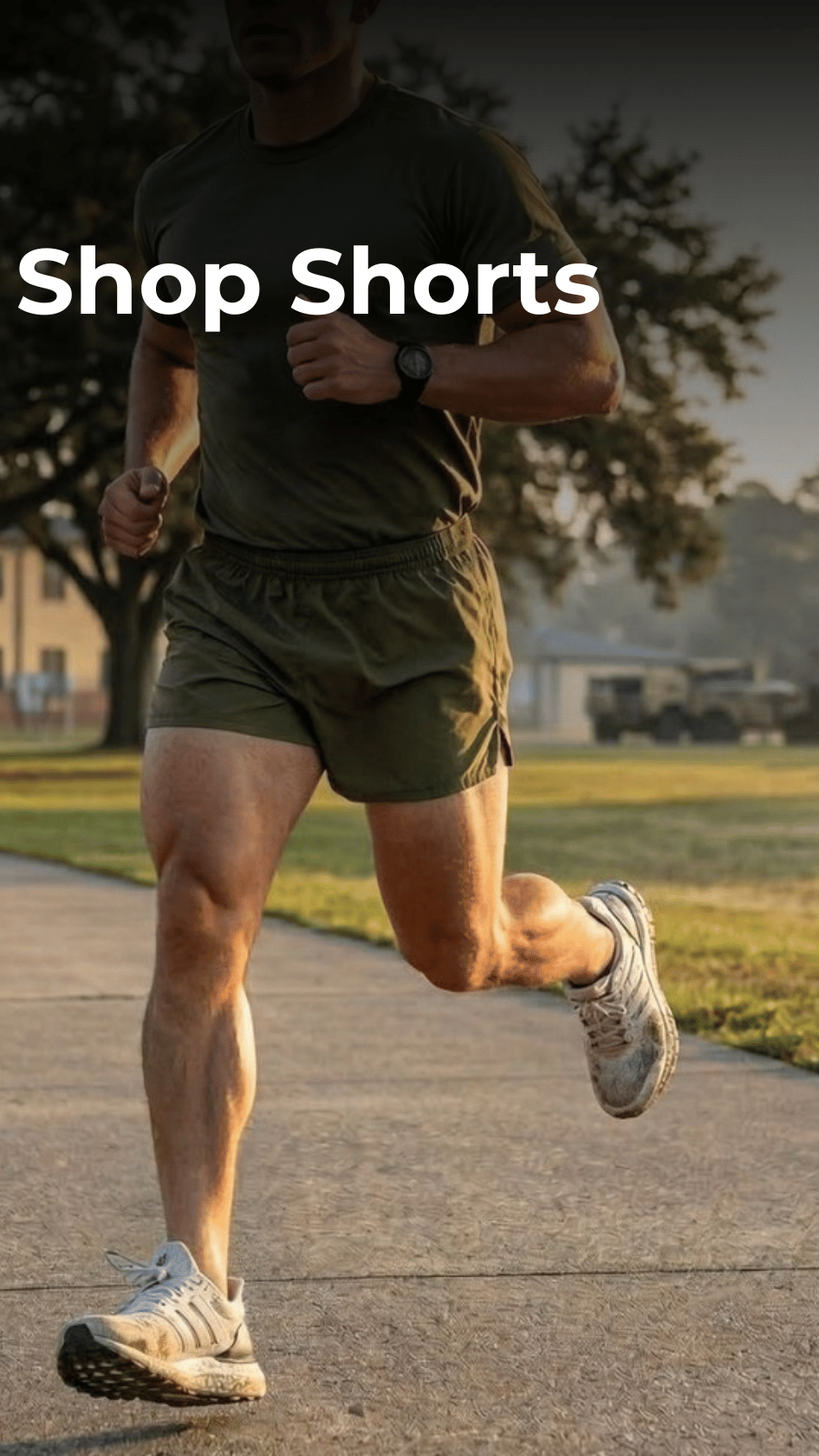 Shorts guy running