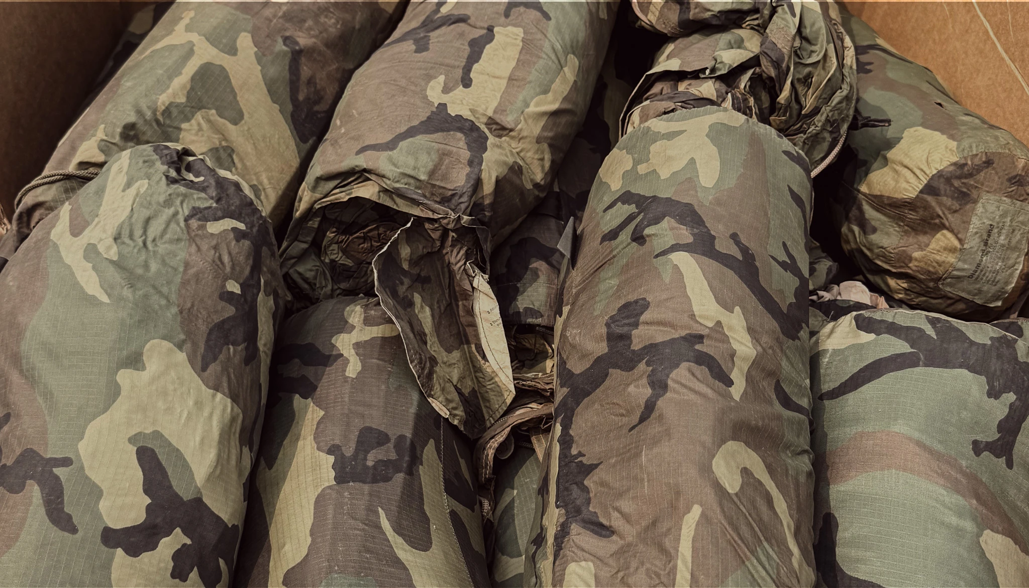 sleeping bag in tri wall