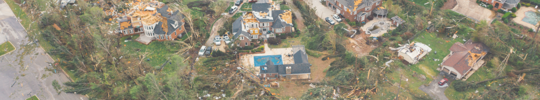 homes distoryed by a storm