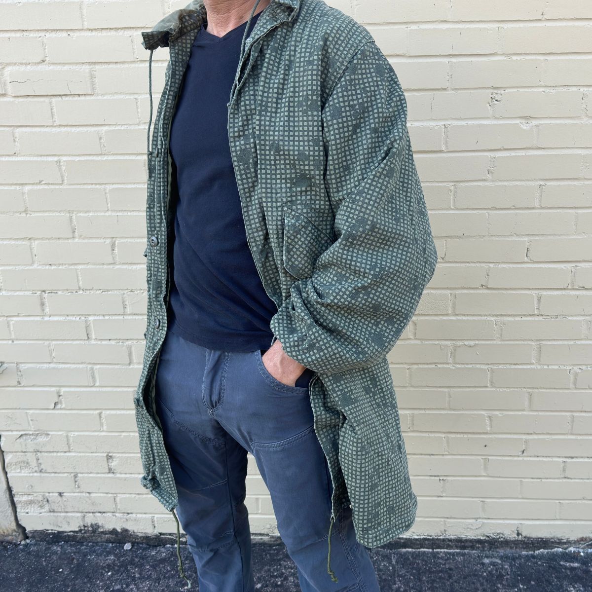 US ミリタリー  Night Desert Camoflage parka M Fishtail Parka Original US Night Desert Green Army Camo