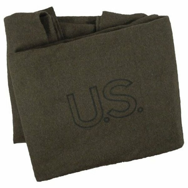 Image of U.S. Style Wool 3 Pound Military Blanket