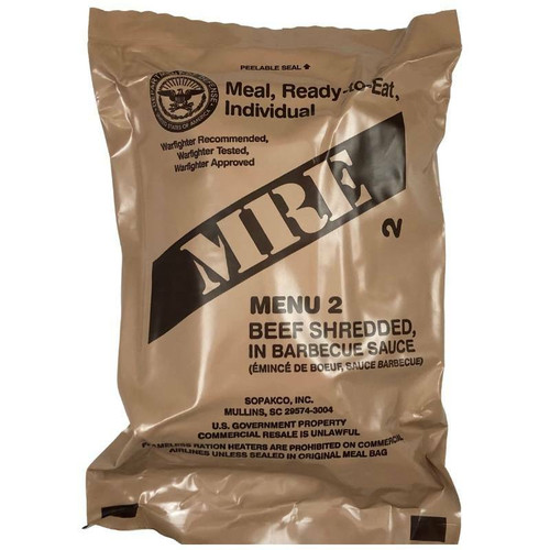 Mre Rib Genuine U.S. Issue Military MRE Meal - ArmyNavyOutdoors.com