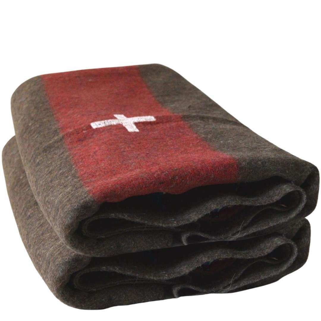 Image of Swiss Army Style Wool Blanket