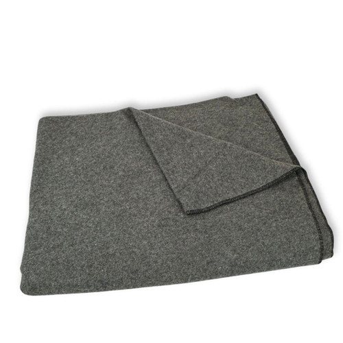 U S Made Gray Wool Blanket