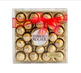 a box of 24 ferrero rocher chocolates