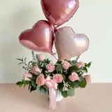 Roses of Devotion Basket