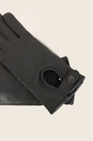 Crne kožne rukavice 8901R01-5