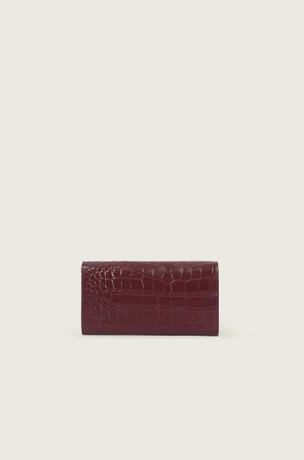 Bordo kožni novčanik sa printom 6518141-6