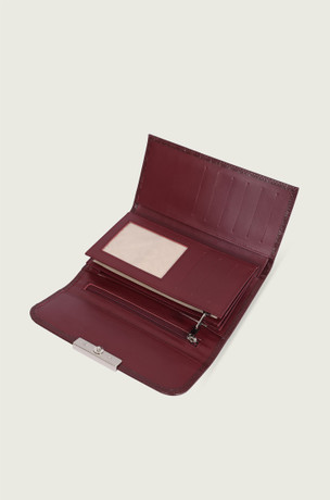 Bordo kožni novčanik sa printom 6518141-6