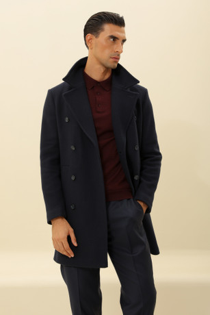 Muški slim-fit kaput 4514701-6