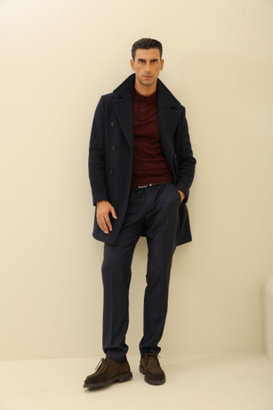 Muški slim-fit kaput 4514701-6