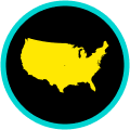 US map logo