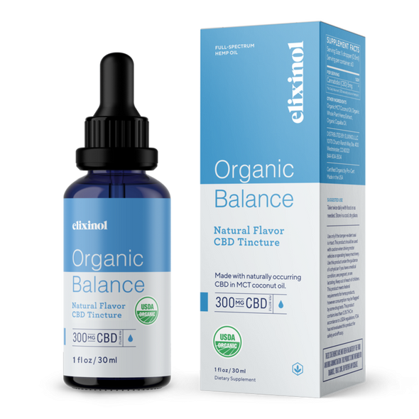 Elixinol - CBD Tincture - Organic Balance CBD Tincture - Full Spectrum