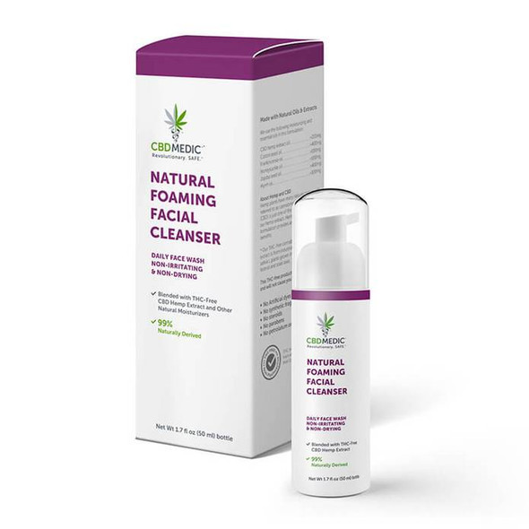 CBDMEDIC - CBD Topical - Natural Foaming Facial Cleanser