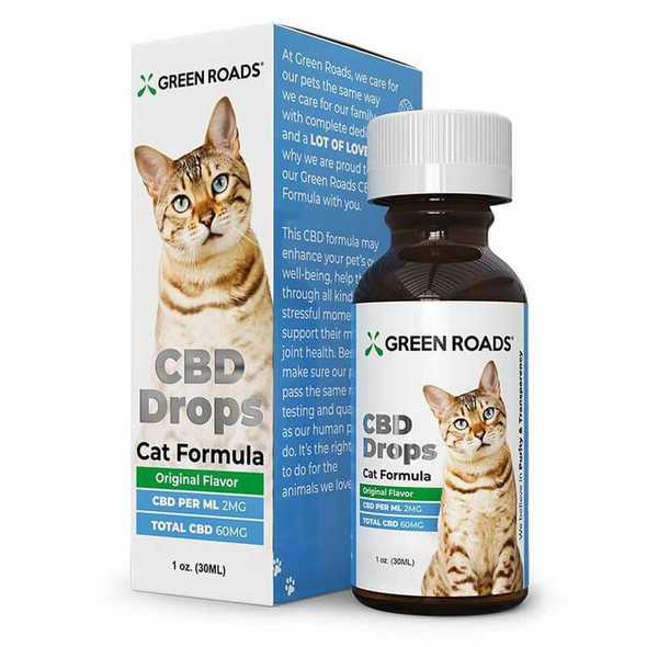 CBD Pet Tincture - CBD Drops Cat Formula - 60mg