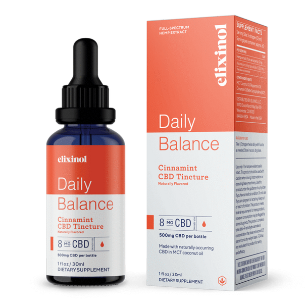 Elixinol - CBD Tincture - Daily Balance CBD Tincture - Full Spectrum