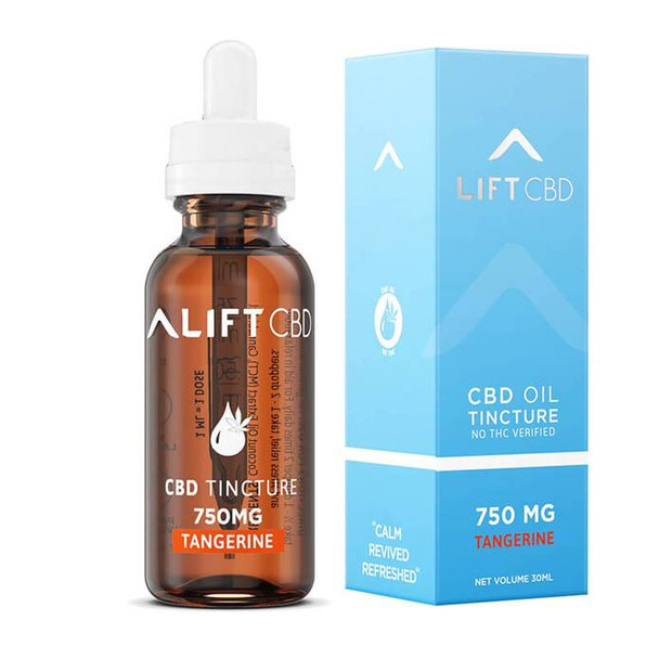 Lift CBD - CBD Tincture - Isolate Tangerine - 750mg-1500mg