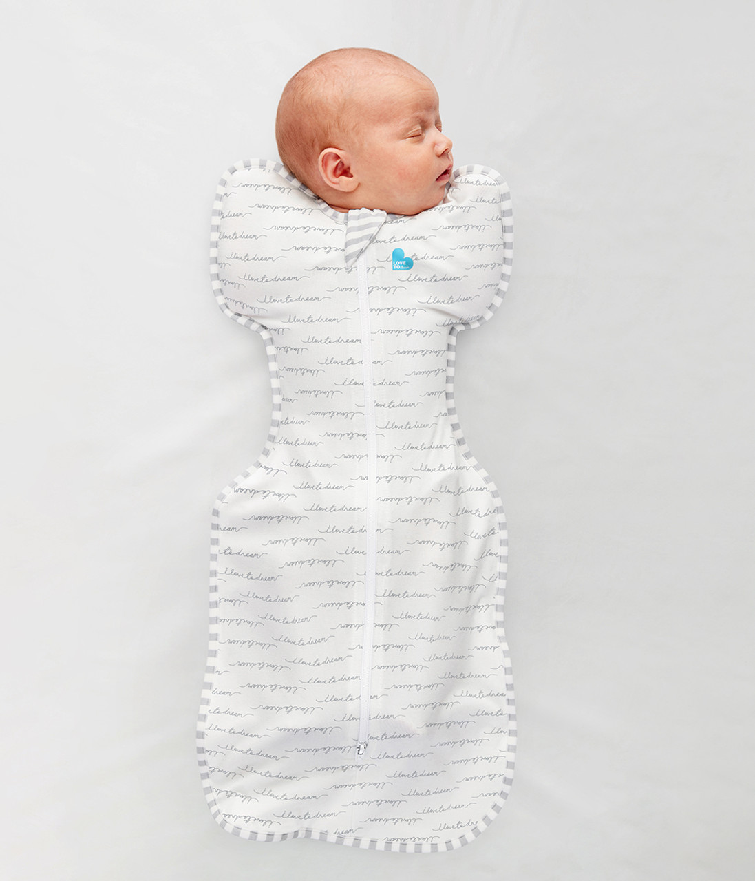 Stage 1 Swaddling LOVE TO DREAM SWADDLE UP™ Original 1.0 TOG White