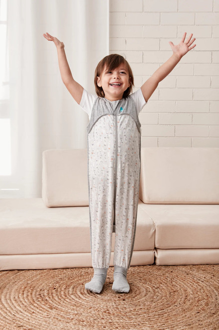 Toddler comfort – Love To Dream™ Organic Sleep Suit Grey 12-24M, organic cotton sleepwear for safe and cozy baby sleep.