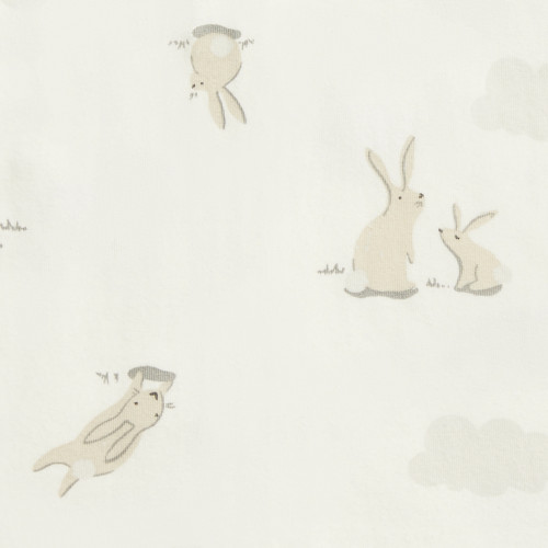 Swaddle UP Transition Bag Stretch Cotton Cloud Bunnies White