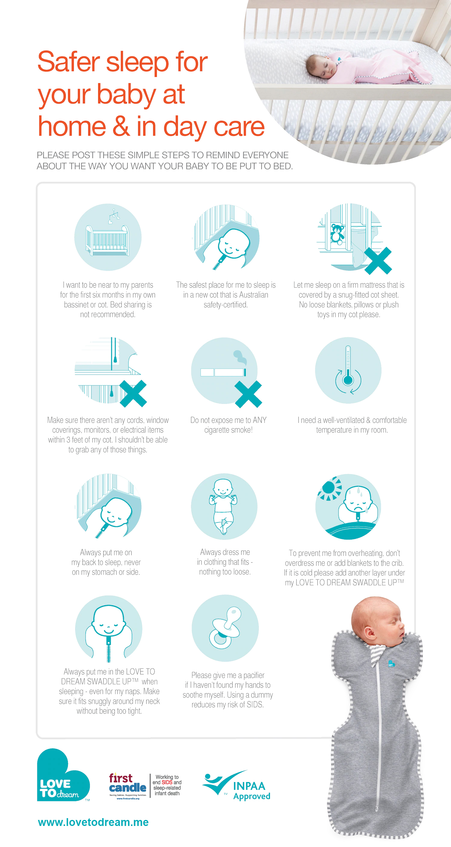 What should baby wear to bed? Baby sleep safety tips and advice