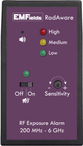 RadAware RD1 Pocket RF Radiation Alarm Microwave and RF detector